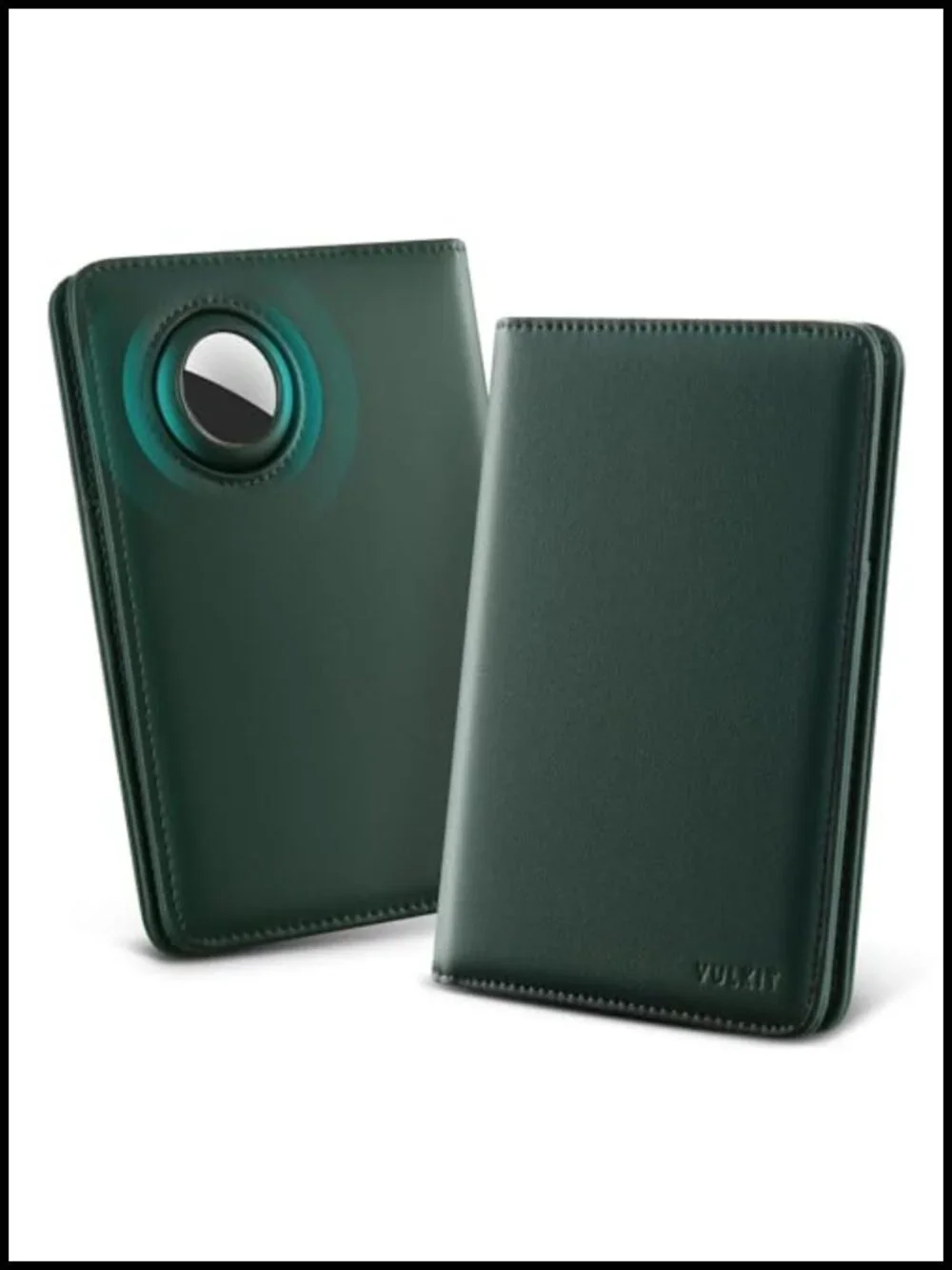 Premium Nappa Leather Passport Holder with RFID Blocking and Airtag Slot